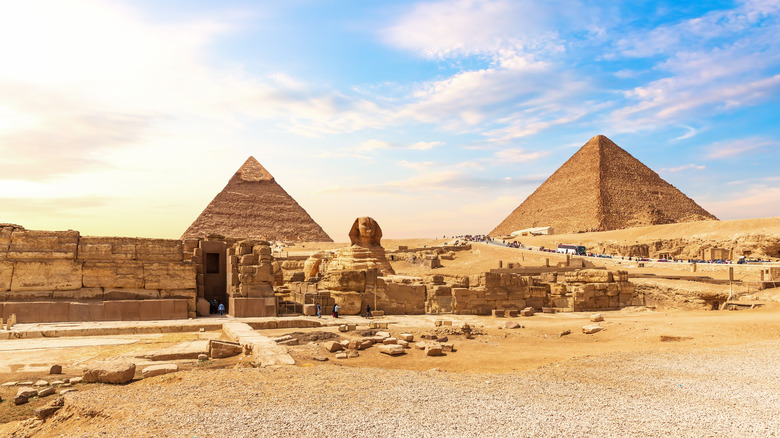 The pyramids of Giza