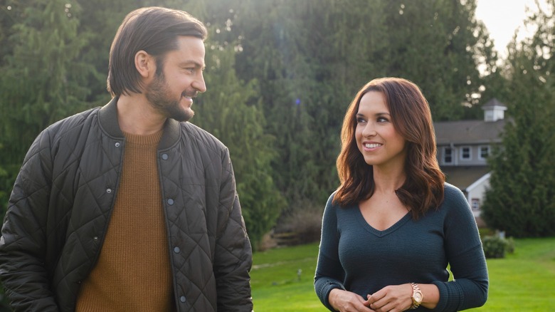 Stars Lacey Chabert and Tyler Hynes in Sweet Carolina