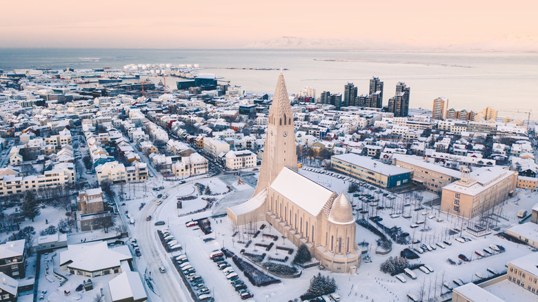 Aerial view of Iceland 