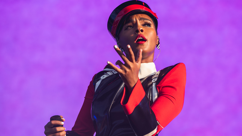 Janelle Monae performing at Lollapalooza in 2019