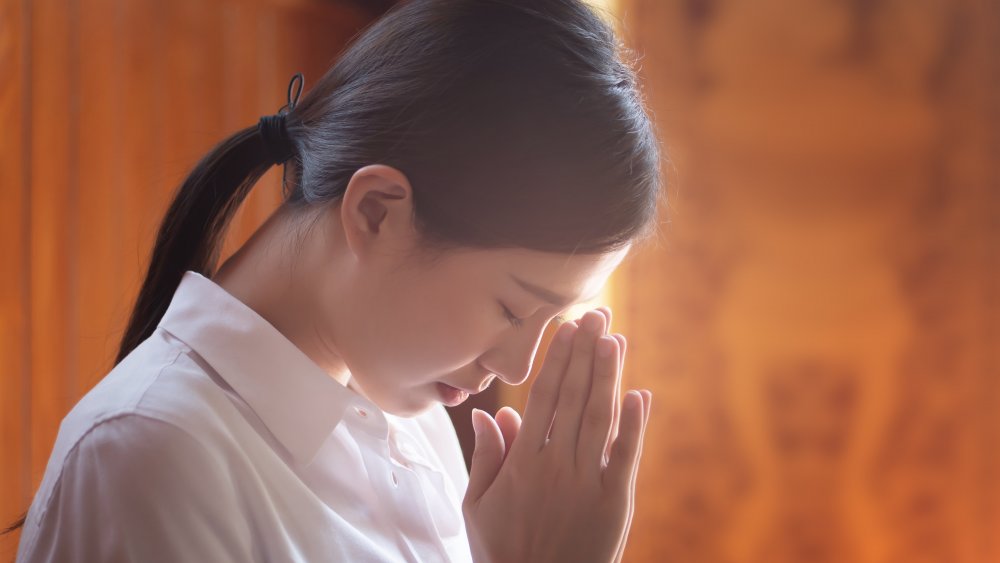 Woman praying