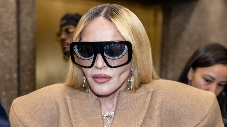 Madonna wearing shades