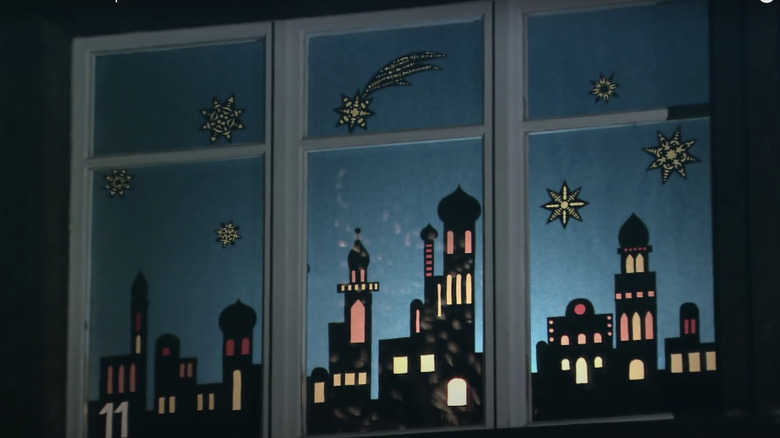 Swiss Advent window as featured on Rick Steves' europe