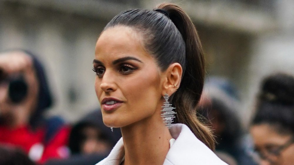 woman with sleek ponytail