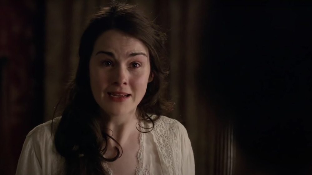 Downton Abbey's Mary crying