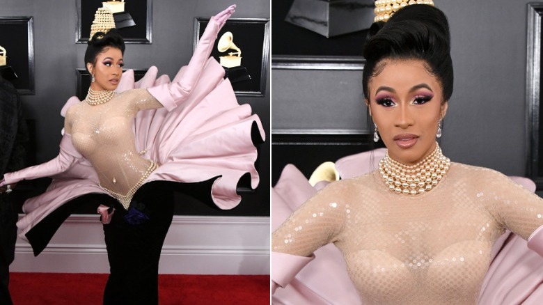 Cardi B, one of the best dressed celebs of 2019, at the 2019 Grammy Awards