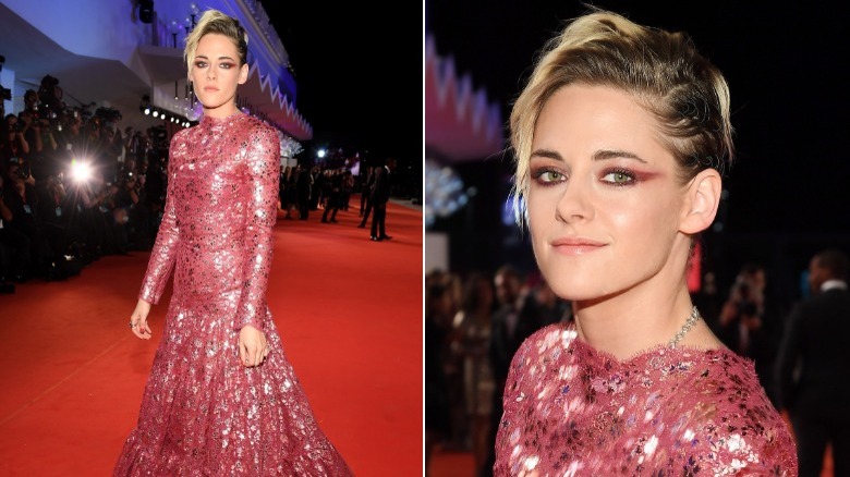 Kristen Stewart, one of the best dressed celebs of 2019, at the Venice Film Festival in 2019