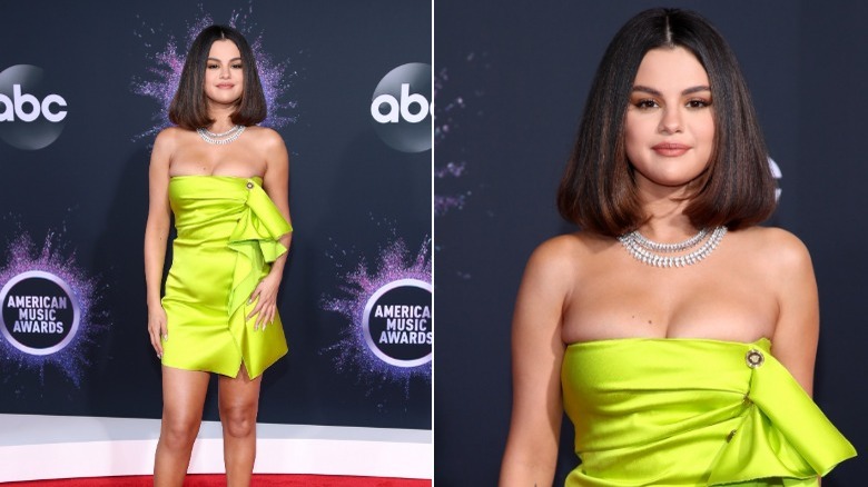 Selena Gomez, one of the best dressed celebs of 2019, at the AMAs in 2019