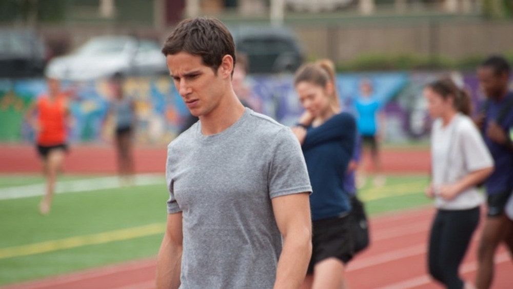 Man running in marathon