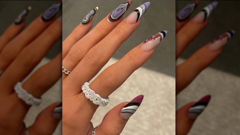 Kylie Jenner Pucci nails 