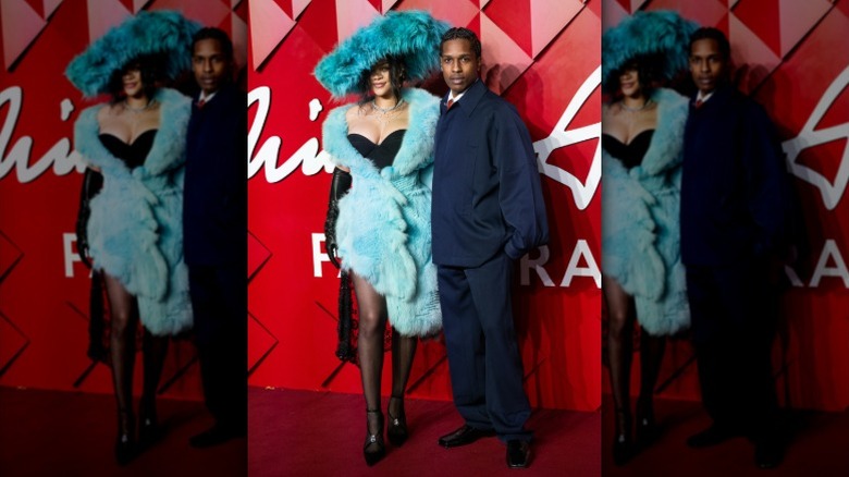 Rihanna and A$AP Rocky at the British Fashion Awards