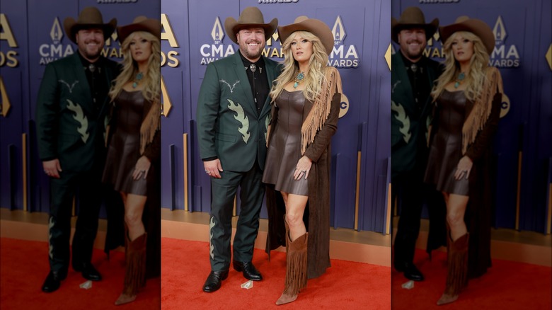 Mitchell Tenpenny and Meghan Patrick posing