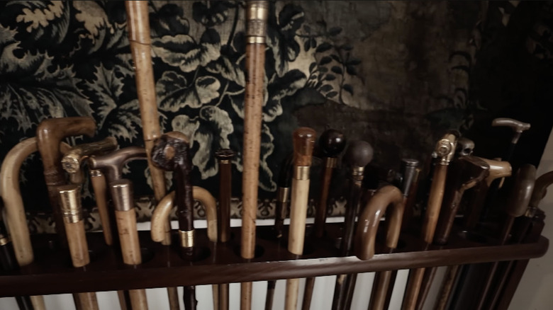 Spencer family walking stick collection