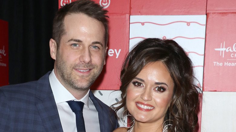 Niall Matter and Danica McKellar smiling