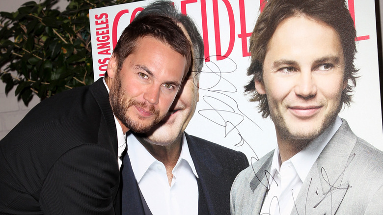 Taylor Kitsch with magazine cover