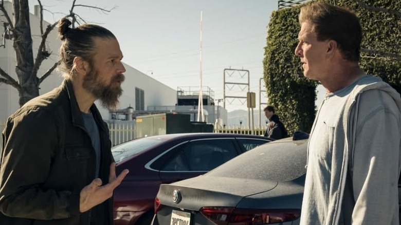 Ryan Hurst and Kenny Johnson acting on SWAT