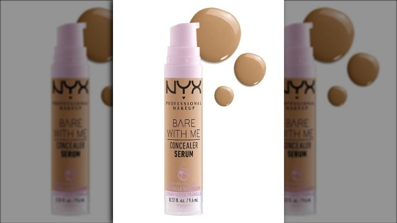 A bottle of the Nyx Bare With Me Serum Concealer