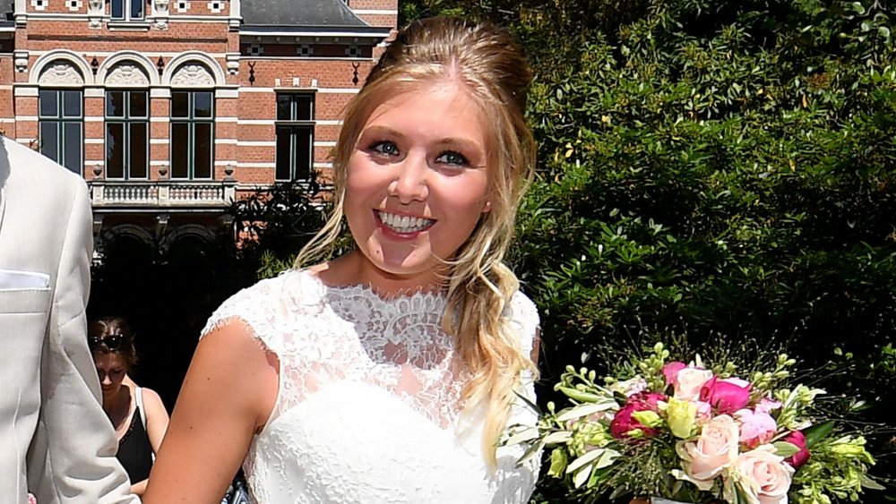 Belgian woman at wedding