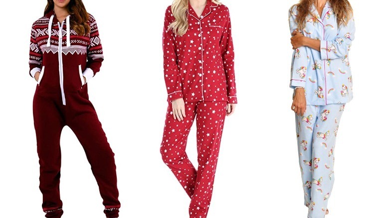 Three Amazon pajama sets