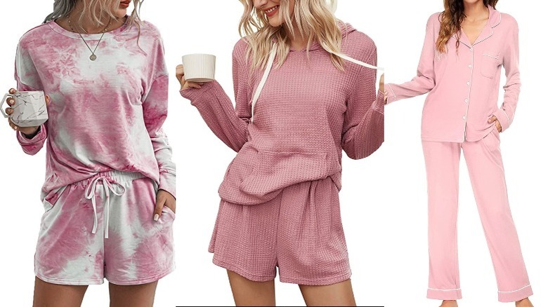 Three Amazon pajama sets