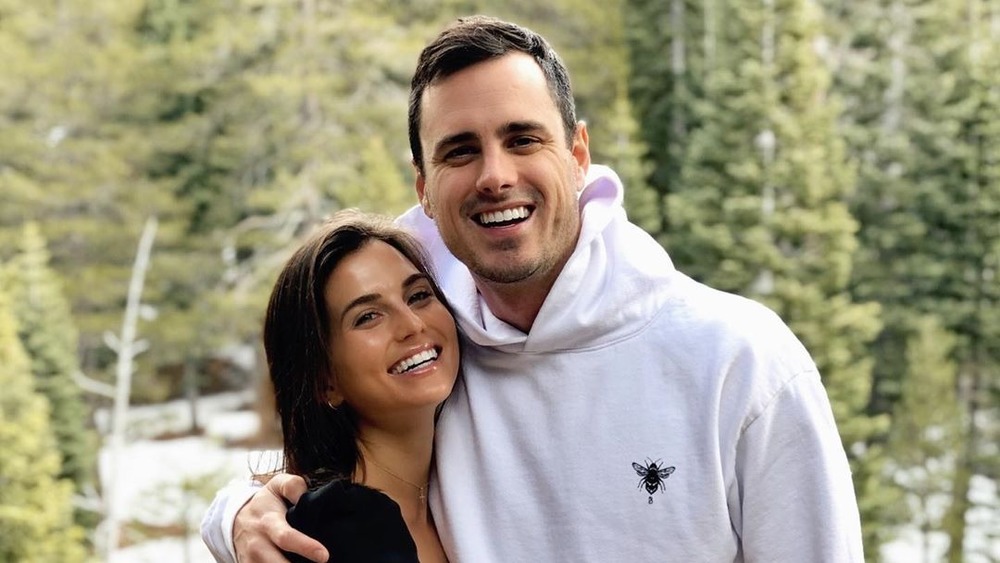 Ben Higgins and Jessica Clarke outdoors