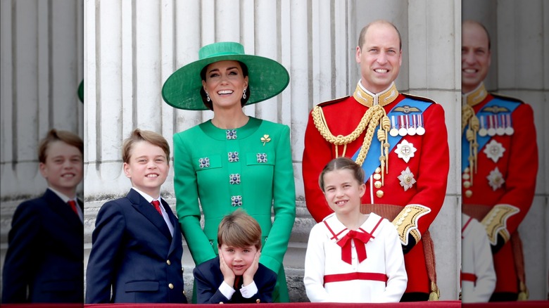 Prince William and family balcony Trooping the Colour 2023