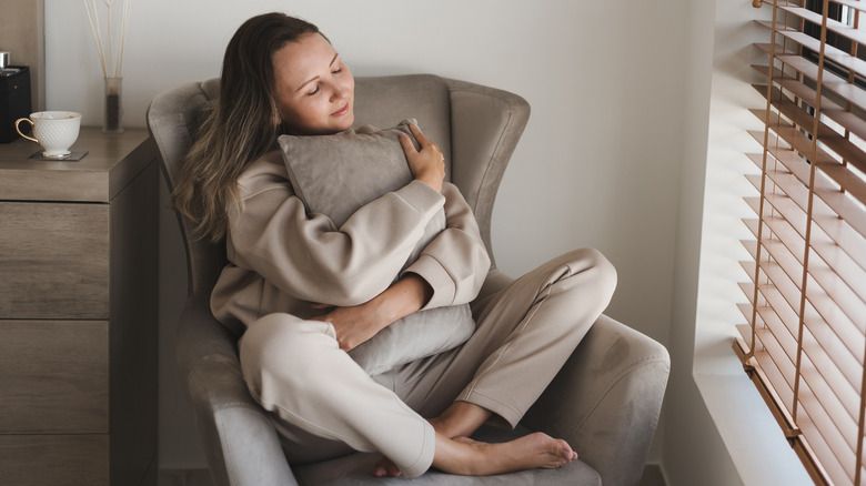 woman in loungewear 