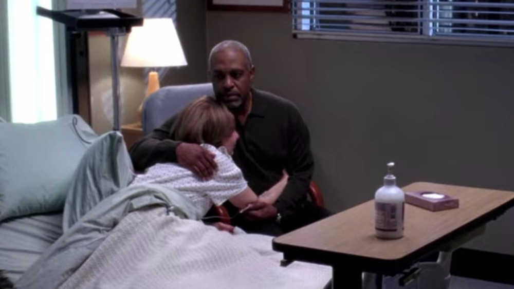 Richard holding Ellis on Grey's Anatomy 