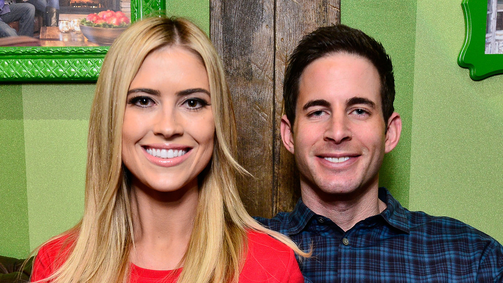 Christina Anstead smiling with Tarek El Moussa