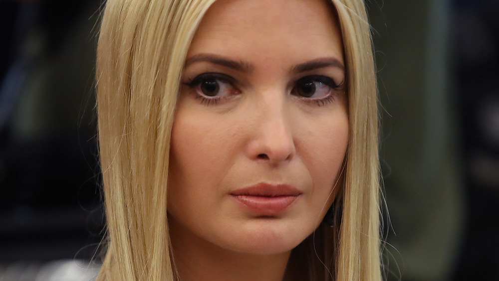 Ivanka Trump looking serious