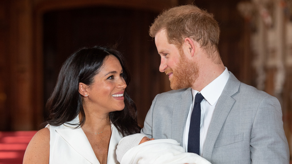 Meghan Markle and Prince Harry looking at each other