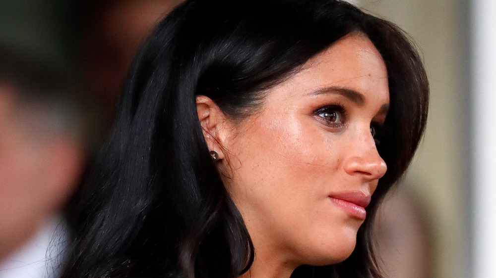 Meghan Markle looking away