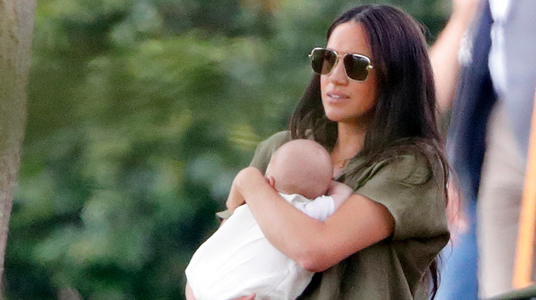 Meghan Markle with Archie