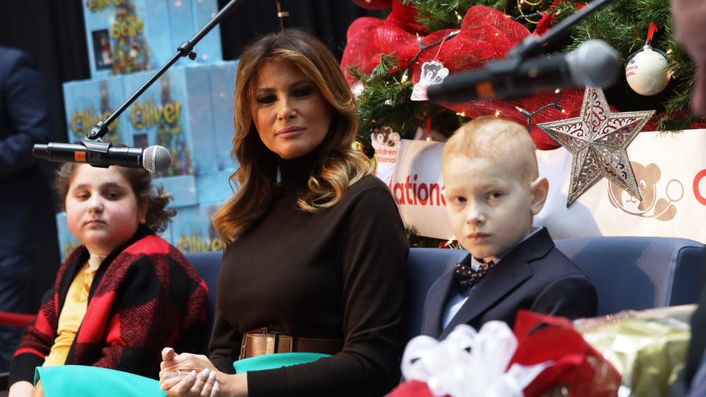 Melania Trump with children 