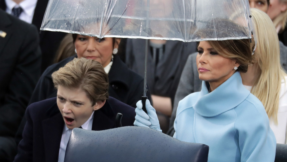 Melania Trump sitting