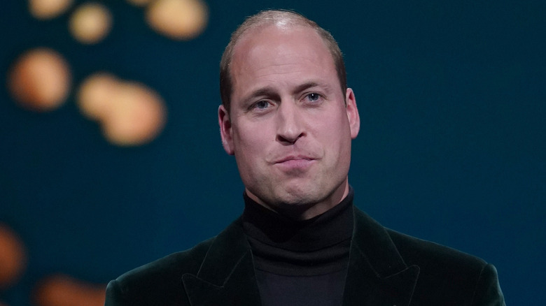 Prince William smirking