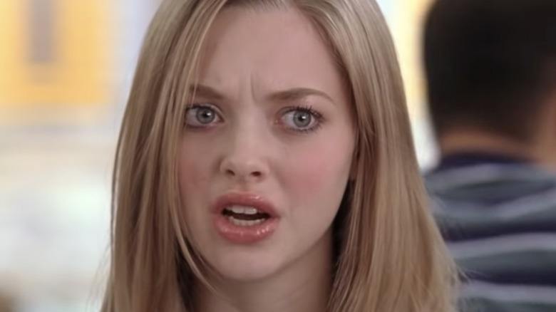 Amanda Seyfried as Karen in Mean Girls