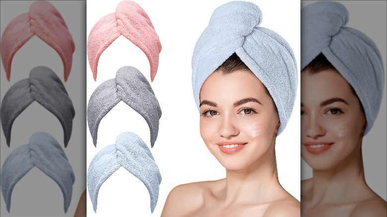 3 shades of microfiber towels