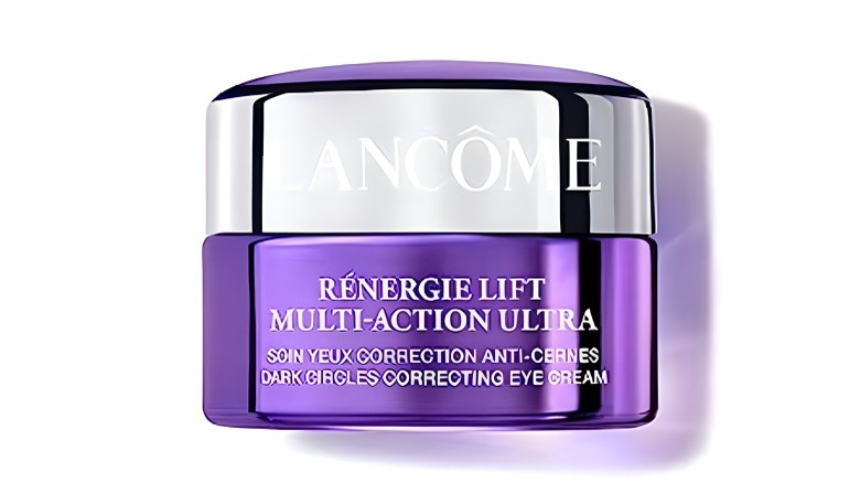 Lancôme eye cream purple container