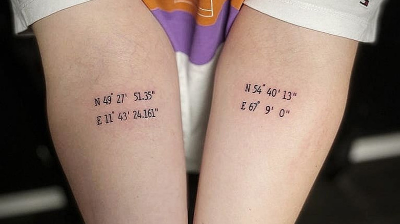 matching coordinates tattoo