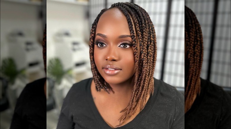 woman with braided bob