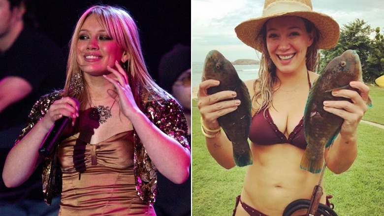 Hilary Duff before and after body transformation