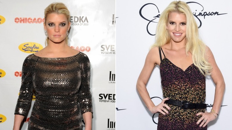 Jessica Simpson before and after body transformation