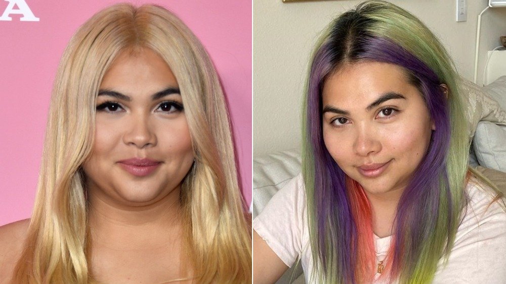 Hayley Kiyoko's celebrity hair transformation in quarantine