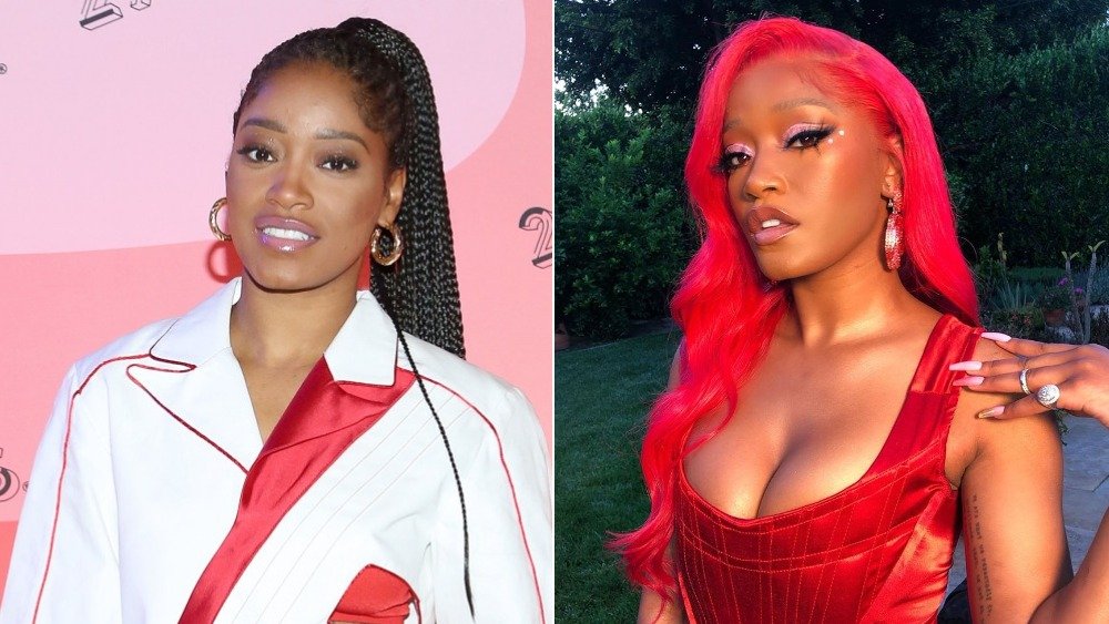 Keke Palmer's celebrity hair transformation in quarantine