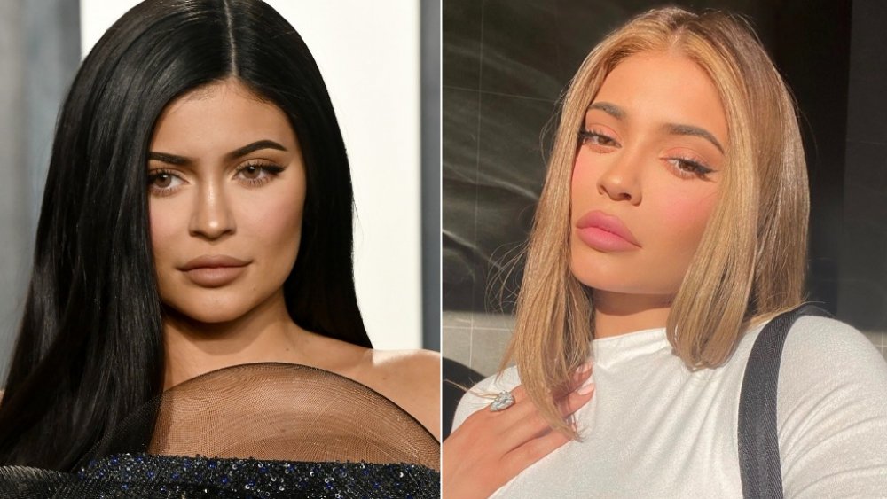 Kylie Jenner's celebrity hair transformation in quarantine