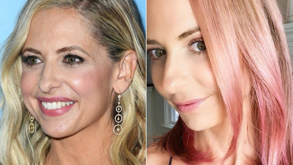 Sarah Michelle Gellar's celebrity hair transformation in quarantine