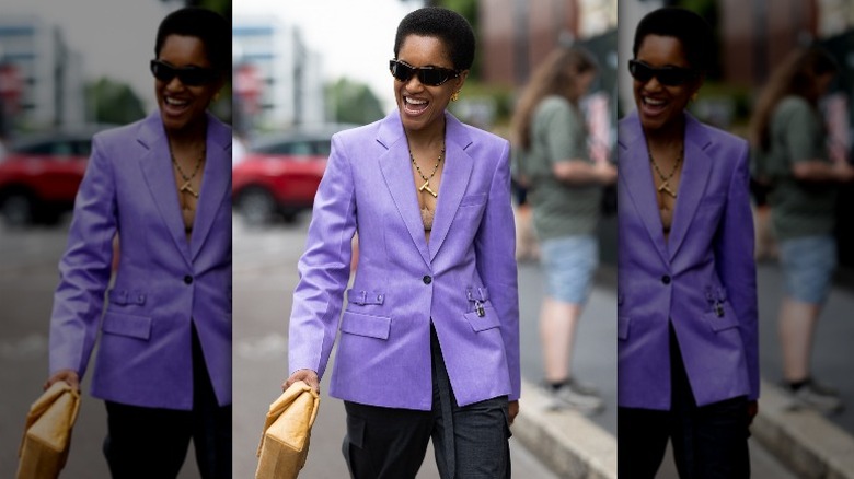 woman in yellow corporate attire