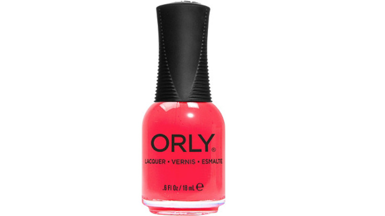 Orly coral nail polish