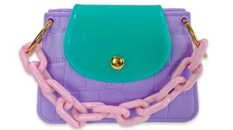 Brightly colored mini handbag